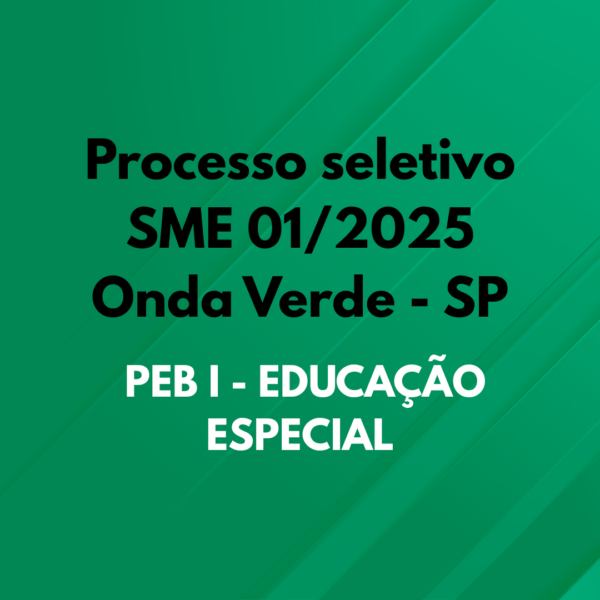 PEB I - EDUCAÇÃO ESPECIAL